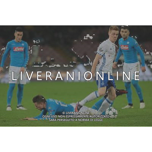 NAPOLI - DINAMO KIEV CHAMPIONS LEAGUE 23 NOVEMBRE 2016 NELLA FOTO ZIELINSKI, TSYGANKOV © MOSCA / AGENZIA ALDO LIVERANI SAS