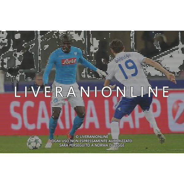 NAPOLI - DINAMO KIEV CHAMPIONS LEAGUE 23 NOVEMBRE 2016 NELLA FOTO KOULIABALY, GARMASH © MOSCA / AGENZIA ALDO LIVERANI SAS