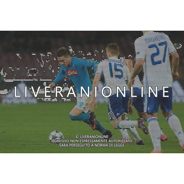 NAPOLI - DINAMO KIEV CHAMPIONS LEAGUE 23 NOVEMBRE 2016 NELLA FOTO ZIELINSKI, TSYGANKOV © MOSCA / AGENZIA ALDO LIVERANI SAS