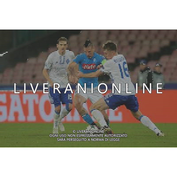 NAPOLI - DINAMO KIEV CHAMPIONS LEAGUE 23 NOVEMBRE 2016 NELLA FOTO MAREK HAMSIK, SYDORCHUK © MOSCA / AGENZIA ALDO LIVERANI SAS