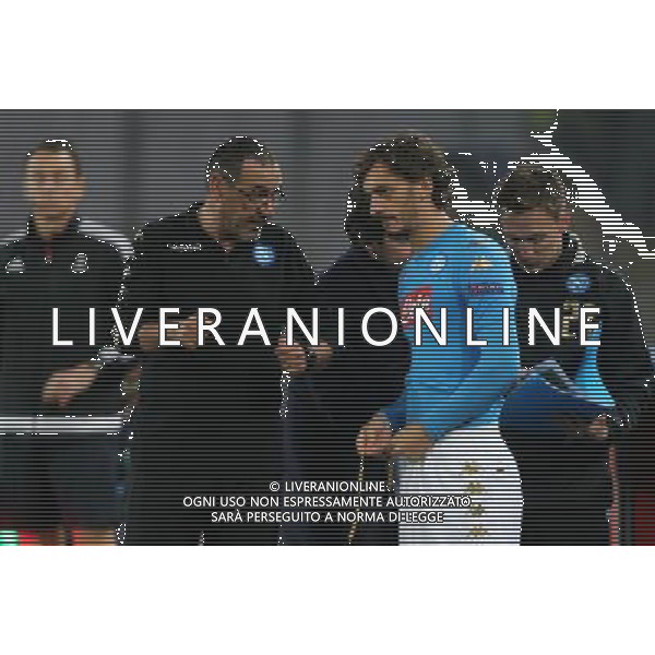 NAPOLI - DINAMO KIEV CHAMPIONS LEAGUE 23 NOVEMBRE 2016 NELLA FOTO MAURIZIO SARRI E MANOLO GABBIADINI © MOSCA / AGENZIA ALDO LIVERANI SAS