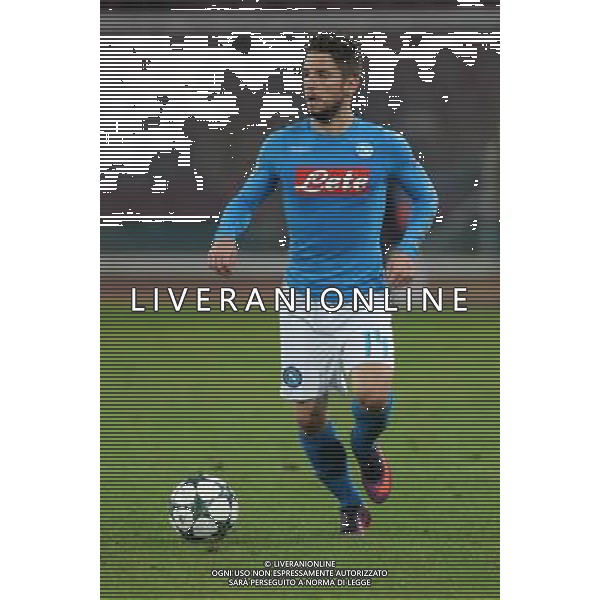 NAPOLI - DINAMO KIEV CHAMPIONS LEAGUE 23 NOVEMBRE 2016 NELLA FOTO: DRIES MERTENS FOTO MOSCA-AG.LIVERANI