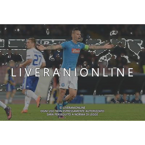 NAPOLI - DINAMO KIEV CHAMPIONS LEAGUE 23 NOVEMBRE 2016 NELLA FOTO: MAREK HAMSIK FOTO MOSCA-AG.LIVERANI