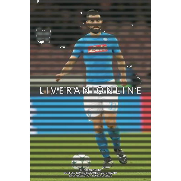 NAPOLI - DINAMO KIEV CHAMPIONS LEAGUE 23 NOVEMBRE 2016 NELLA FOTO: RAUL ALBIOL FOTO MOSCA-AG.LIVERANI