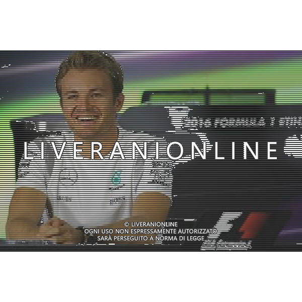 Nico Rosberg (GER) Mercedes AMG F1 24.11.2016. Formula 1 World Championship, Rd 21, Abu Dhabi Grand Prix, Yas Marina Circuit, Abu Dhabi, Preparation Day. AG ALDO LIVERANI SAS ONLY ITALY