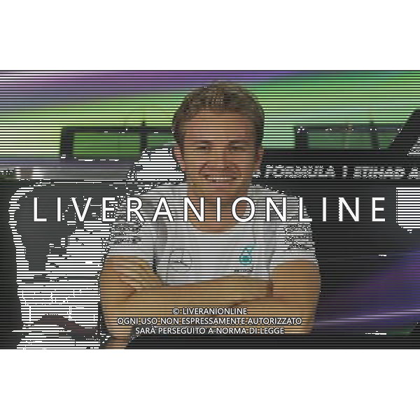 Nico Rosberg (GER) Mercedes AMG F1 in the FIA Press Conference. 24.11.2016. Formula 1 World Championship, Rd 21, Abu Dhabi Grand Prix, Yas Marina Circuit, Abu Dhabi, Preparation Day. AG ALDO LIVERANI SAS ONLY ITALY
