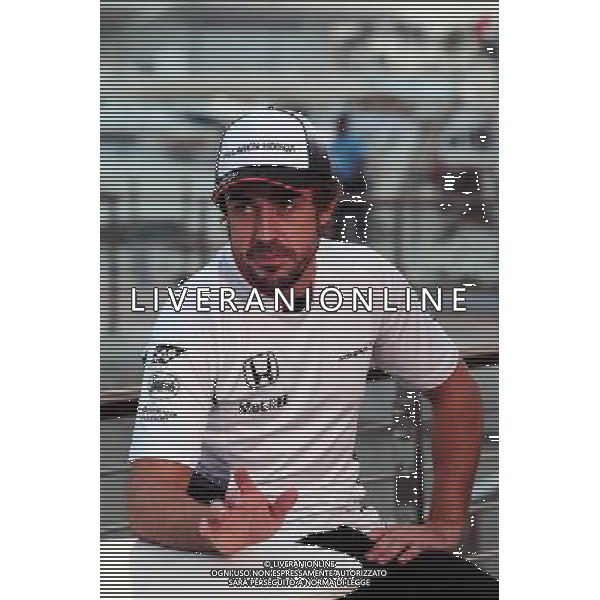 Fernando Alonso (ESP) McLaren. 24.11.2016. Formula 1 World Championship, Rd 21, Abu Dhabi Grand Prix, Yas Marina Circuit, Abu Dhabi, Preparation Day. AG ALDO LIVERANI SAS ONLY ITALY
