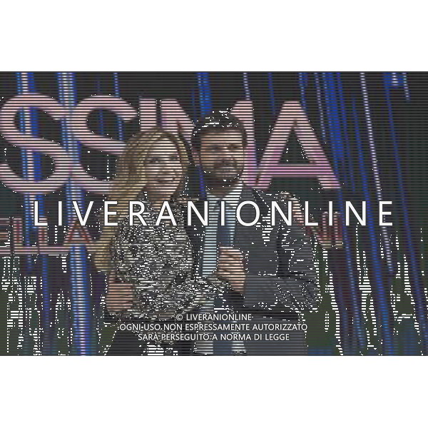 Photocall della trasmissione TV \' Nemicamatissima \' Roma - 08.11.2016 - Studio 5 Cinecitta\' - nella foto: Lorella Cuccarini e Andrea Fabiano direttore di Rai 1 / Ph.Corradetti - AG. ALDO LIVERANI SAS