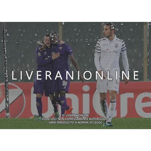 UEFA Europa League 2016/2017 Fase a Gironi Gruppo J Firenze - 24.11.2016 Fiorentina-Paok Nella Foto:babacar esulta con bernardeschi /Ph.Vitez-Ag. Aldo Liverani