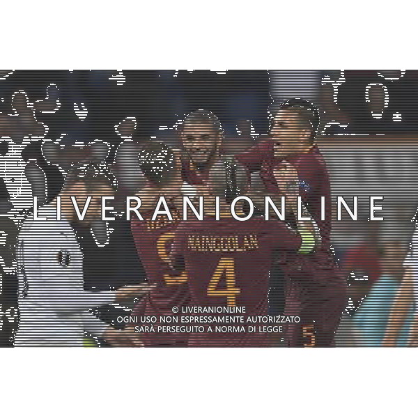 UEFA Europa League 2016-2017 Fase a gironi Gruppo E Roma 24.11.2016 - AS Roma vs FC Viktoria Plzen - nella foto: esultanza dopo il gol di edin dzeko /Ph.Corradetti-Ag. Aldo Liverani