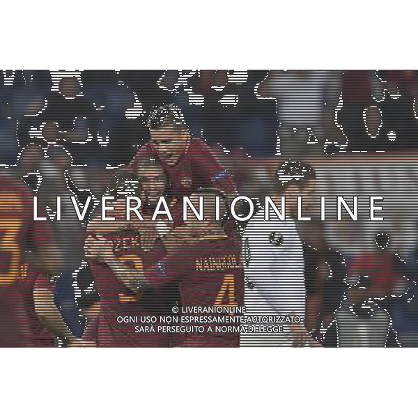 UEFA Europa League 2016-2017 Fase a gironi Gruppo E Roma 24.11.2016 - AS Roma vs FC Viktoria Plzen - nella foto: esultanza dopo il gol di edin dzeko /Ph.Corradetti-Ag. Aldo Liverani