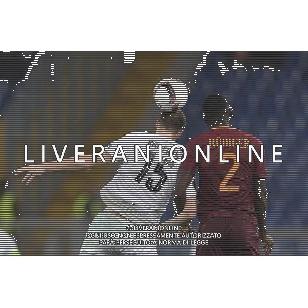 UEFA Europa League 2016-2017 Fase a gironi Gruppo E Roma 24.11.2016 - AS Roma vs FC Viktoria Plzen - nella foto: Michael Krmencik e Antonio Rudiger /Ph.Corradetti-Ag. Aldo Liverani