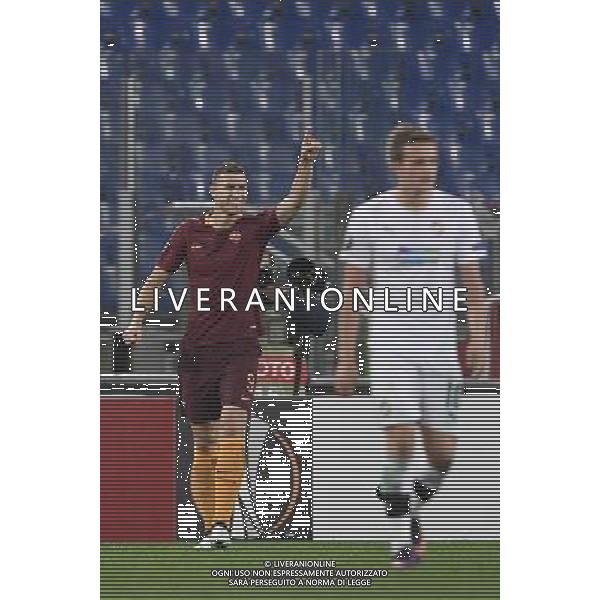 UEFA Europa League 2016-2017 Fase a gironi Gruppo E Roma 24.11.2016 - AS Roma vs FC Viktoria Plzen - nella foto: esultanza dopo il gol di Edin Dzeko /Ph.Corradetti-Ag. Aldo Liverani