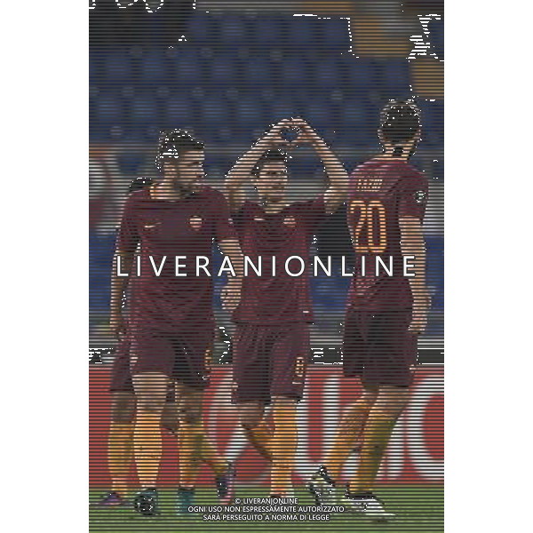 UEFA Europa League 2016-2017 Fase a gironi Gruppo E Roma 24.11.2016 - AS Roma vs FC Viktoria Plzen - nella foto: esultanza di Diego Perotti dopo il gol /Ph.Corradetti-Ag. Aldo Liverani