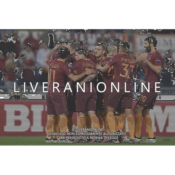 UEFA Europa League 2016-2017 Fase a gironi Gruppo E Roma 24.11.2016 - AS Roma vs FC Viktoria Plzen - nella foto: Esultanza Roma /Ph.Corradetti-Ag. Aldo Liverani