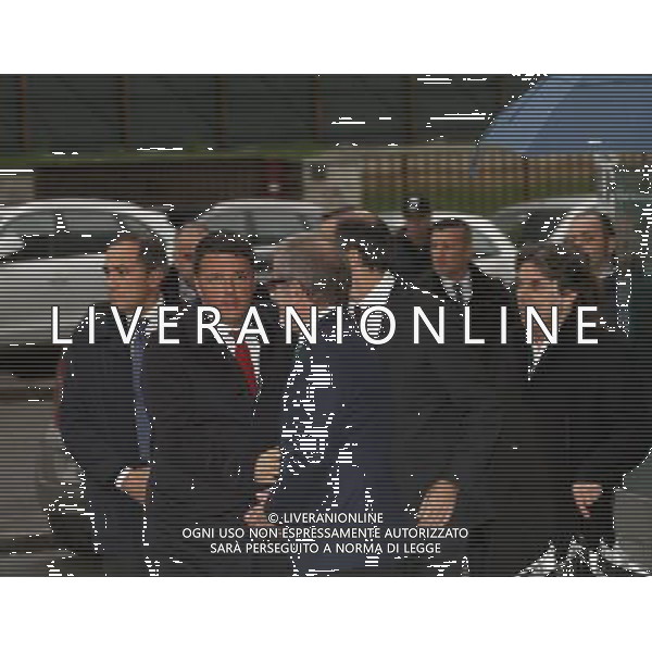 Milano ( MI ) 25/11/2016 Palazzo Lombardia, firma per il Patto per la Lombardia Nella foto: Matteo Renzi con Giuseppe Sala, Roberto Maroni e Alessandro Marangoni in attesa dell\'arrivo di Matteo Renzi PH Lauro Montagnini *** Local Caption *** / AGENZIA ALDO LIVERANI SAS / AGENZIA ALDO LIVERANI SAS