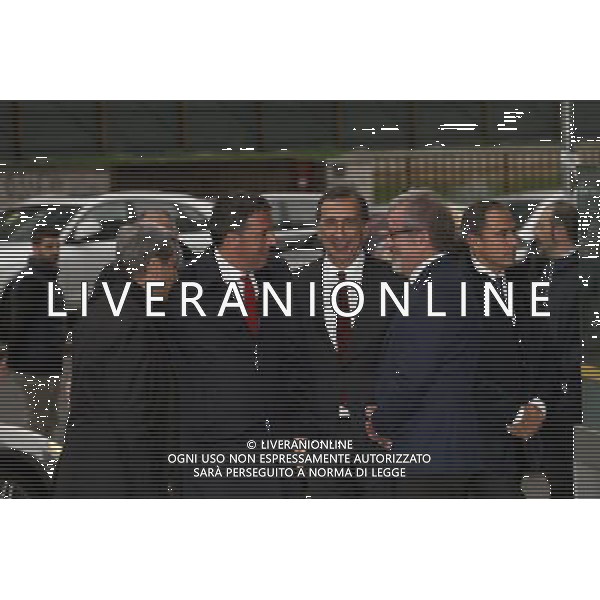 Milano ( MI ) 25/11/2016 Palazzo Lombardia, firma per il Patto per la Lombardia Nella foto: Matteo Renzi con Giuseppe Sala, Roberto Maroni e Alessandro Marangoni in attesa dell\'arrivo di Matteo Renzi PH Lauro Montagnini *** Local Caption *** / AGENZIA ALDO LIVERANI SAS / AGENZIA ALDO LIVERANI SAS