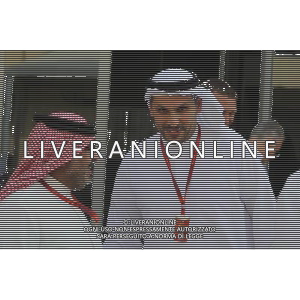 Muhammed Al Khalifa (BRN) Bahrain Circuit Chairman (Left). 26.11.2016. Formula 1 World Championship, Rd 21, Abu Dhabi Grand Prix, Yas Marina Circuit, Abu Dhabi, Qualifying Day. AG ALDO LIVERANI SAS ONLY ITALY