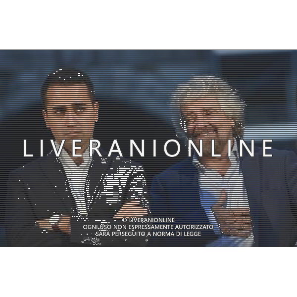 Manifestazione del M5S \' Io Dico No \' â€“ Roma 26.11.2016 - nella foto: Beppe Grillo e Luigi Di Maio /Ph.Corradetti-Ag Aldo Liverani / AGENZIA ALDO LIVERANI SAS 