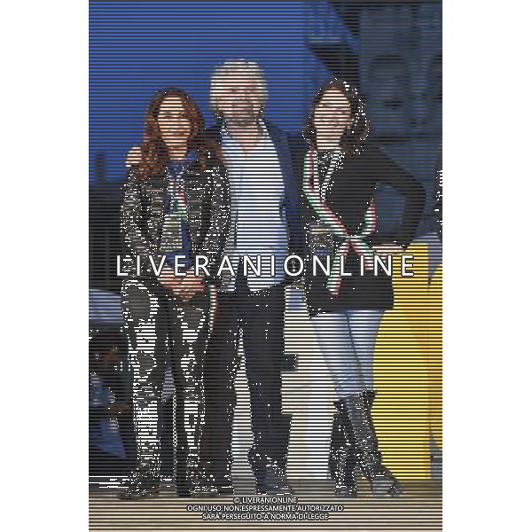 Manifestazione del M5S \' Io Dico No \' â€“ Roma 26.11.2016 - nella foto: Paola Taverna Beppe Grillo e Carla Ruocco /Ph.Corradetti-Ag Aldo Liverani / AGENZIA ALDO LIVERANI SAS 