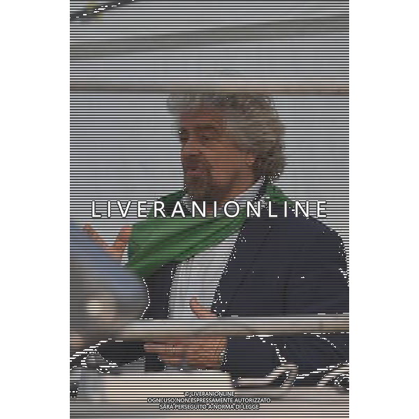 Manifestazione del M5S \' Io Dico No \' â€“ Roma 26.11.2016 - nella foto: Beppe grillo nel retro palco /Ph.Corradetti-Ag Aldo Liverani / AGENZIA ALDO LIVERANI SAS 