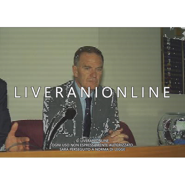 MILANO 29-09-1997 SEDE DELLA LEGA CALCIO IN VIA ROSSELLINI CONFERENZA STAMPA TRA LEGA CALCIO E AIC NELLA FOTO SERGIO CAMPANA AG ALDO LIVERANI SAS