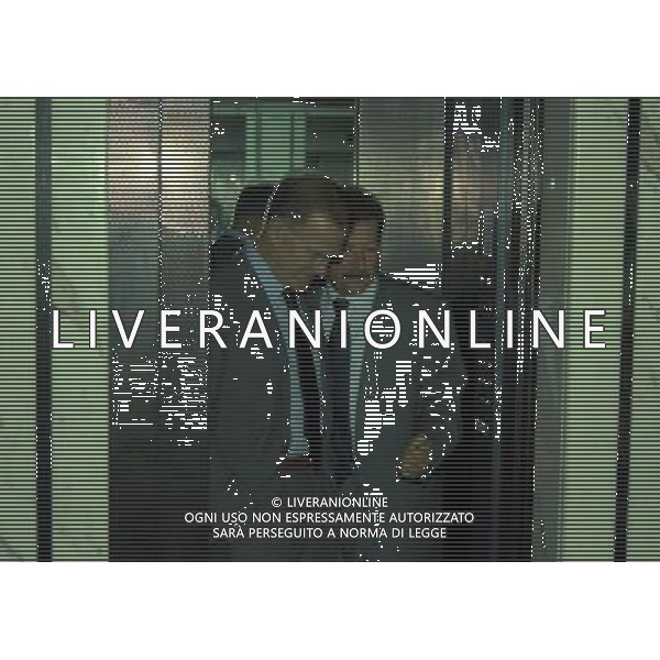 MILANO 29-09-1997 SEDE DELLA LEGA CALCIO IN VIA ROSSELLINI CONFERENZA STAMPA TRA LEGA CALCIO E AIC NELLA FOTO SERGIO CAMPANA CON SILVANO MAIOLI SEGRETARIO AIC AG ALDO LIVERANI SAS