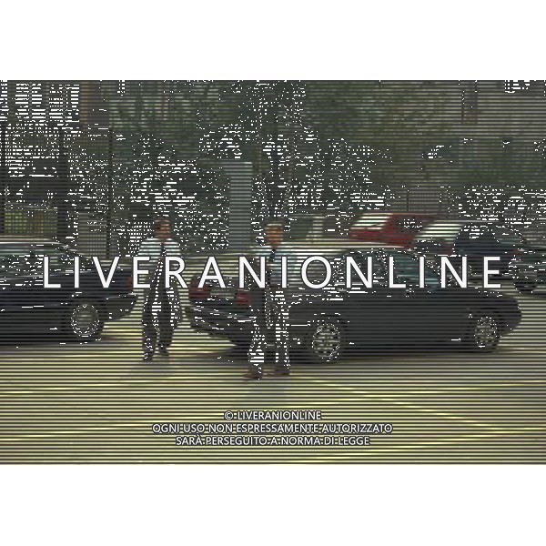 MILANO 29-09-1997 SEDE DELLA LEGA CALCIO IN VIA ROSSELLINI CONFERENZA STAMPA TRA LEGA CALCIO E AIC NELLA FOTO SERGIO CAMPANA E SILVANO MAIOLI SEGRETARIO AIC AG ALDO LIVERANI SAS