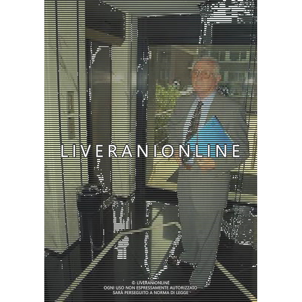 MILANO 29-09-1997 SEDE DELLA LEGA CALCIO IN VIA ROSSELLINI CONFERENZA STAMPA TRA LEGA CALCIO E AIC NELLA FOTO AZEGLIO VICINI AG ALDO LIVERANI SAS