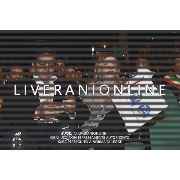 Tour della Sovranita\' - LE RAGIONI DEL NO GRAZIE! â€“ Roma 27.11.2016 - nella foto: Giorgia Meloni e Giovanni Toti /Ph.Corradetti-Ag Aldo Liverani/ AGENZIA ALDO LIVERANI SAS 