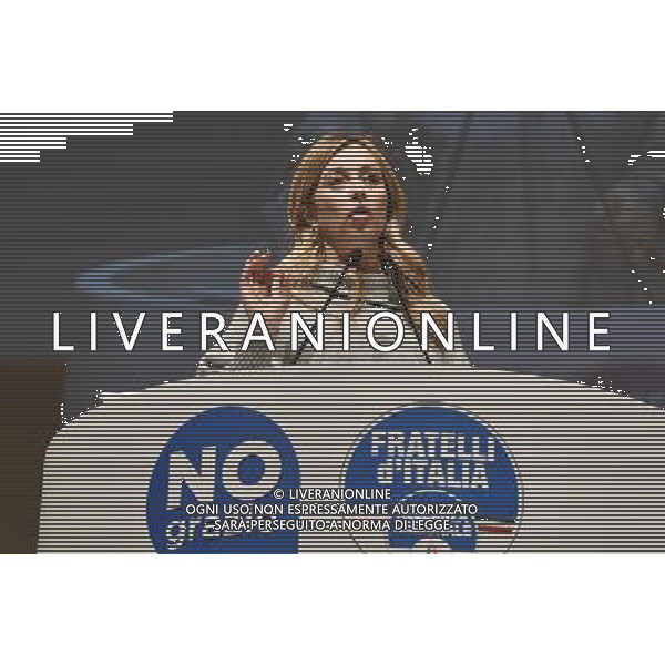 Tour della Sovranita\' - LE RAGIONI DEL NO GRAZIE! â€“ Roma 27.11.2016 - nella foto: Giorgia Meloni /Ph.Corradetti-Ag Aldo Liverani/ AGENZIA ALDO LIVERANI SAS 