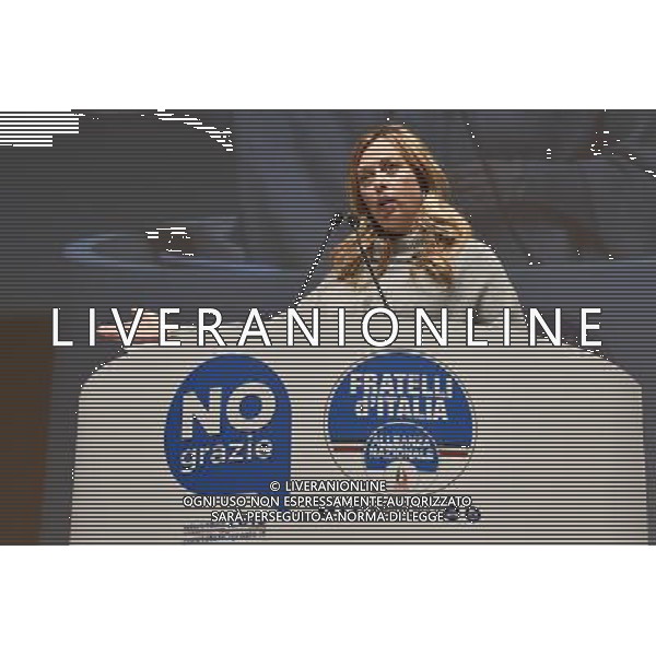 Tour della Sovranita\' - LE RAGIONI DEL NO GRAZIE! â€“ Roma 27.11.2016 - nella foto: Giorgia Meloni /Ph.Corradetti-Ag Aldo Liverani/ AGENZIA ALDO LIVERANI SAS 