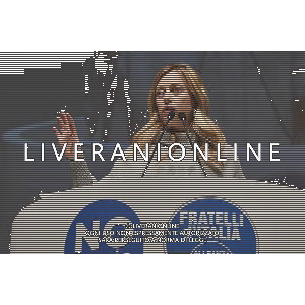 Tour della Sovranita\' - LE RAGIONI DEL NO GRAZIE! â€“ Roma 27.11.2016 - nella foto: Giorgia Meloni /Ph.Corradetti-Ag Aldo Liverani/ AGENZIA ALDO LIVERANI SAS 