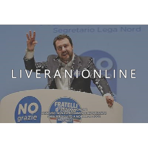 Tour della Sovranita\' - LE RAGIONI DEL NO GRAZIE! â€“ Roma 27.11.2016 - nella foto: Matteo Salvini /Ph.Corradetti-Ag Aldo Liverani/ AGENZIA ALDO LIVERANI SAS 