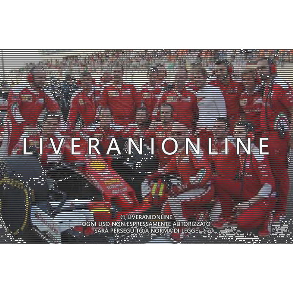 Sebastian Vettel (GER) Ferrari SF16-H on the grid. 27.11.2016. Formula 1 World Championship, Rd 21, Abu Dhabi Grand Prix, Yas Marina Circuit, Abu Dhabi, Race Day. AG ALDO LIVERANI SAS ONLY ITALY