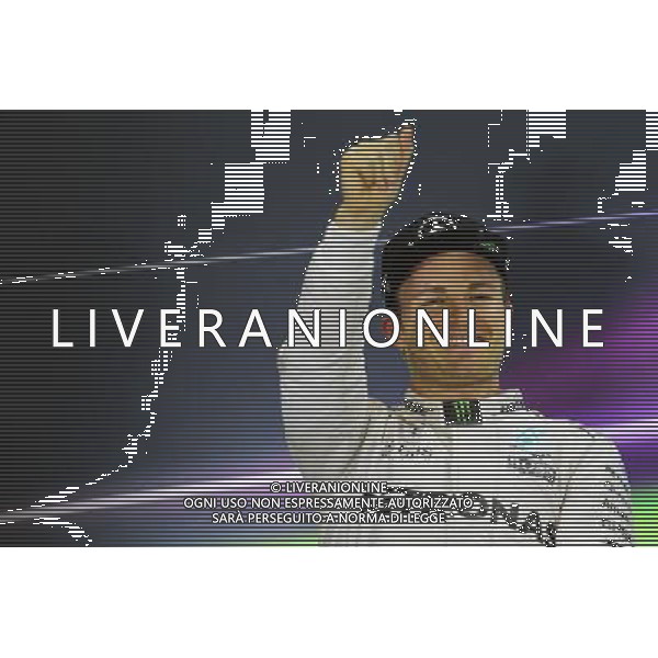 Nico Rosberg (GER) Mercedes AMG F1 in the FIA Press Conference. 27.11.2016. Formula 1 World Championship, Rd 21, Abu Dhabi Grand Prix, Yas Marina Circuit, Abu Dhabi, Race Day. AG ALDO LIVERANI SAS ONLY ITALY