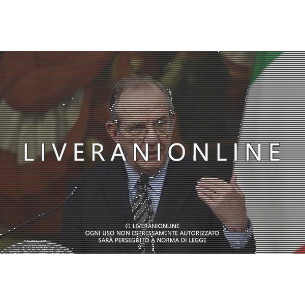Conferenza stampa dopo il CDM - Roma - 28.11.2016 - Palazzo Chigi - nella foto: Pier Carlo Padoan / Ph. Corradetti - Ag. Aldo Liverani sas