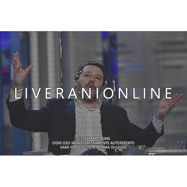 Trasmissione TV \' Porta a Porta \' Roma - 29.11.2016 - Studi RAI Teulada - nella foto: Matteo Salvini /Ph.Corradetti-Ag Aldo Liverani / AGENZIA ALDO LIVERANI SAS 