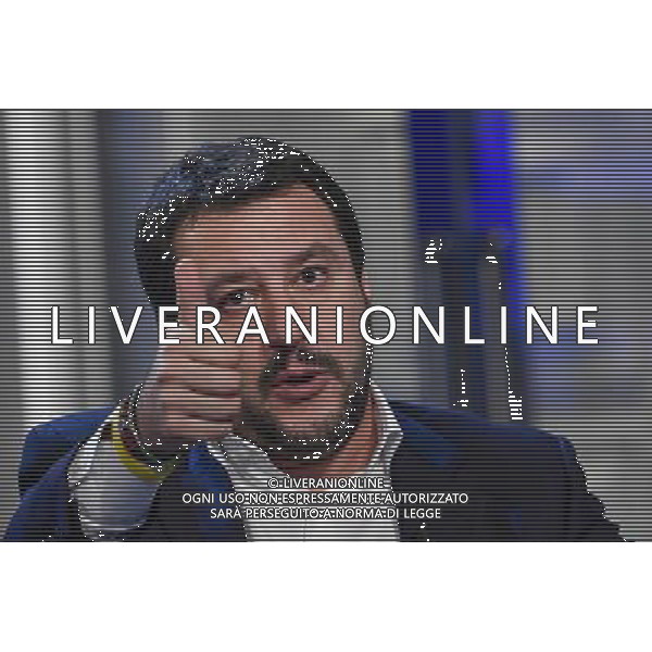 Trasmissione TV \' Porta a Porta \' Roma - 29.11.2016 - Studi RAI Teulada - nella foto: Matteo Salvini /Ph.Corradetti-Ag Aldo Liverani / AGENZIA ALDO LIVERANI SAS 