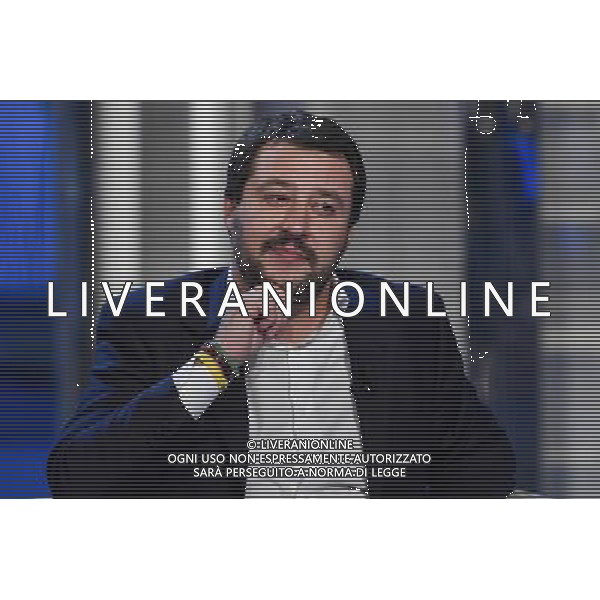 Trasmissione TV \' Porta a Porta \' Roma - 29.11.2016 - Studi RAI Teulada - nella foto: Matteo Salvini /Ph.Corradetti-Ag Aldo Liverani / AGENZIA ALDO LIVERANI SAS 