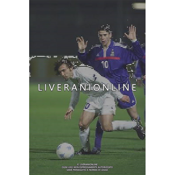 COMO,16-04-02 DFP/MARCO LUSSOSO ITALIA- FRANCIA UNDER 21 (AMICHEVOLE) NELLA FOTO: PIRLO ANDREA AG DFP-AG ALDO LIVERANI SAS