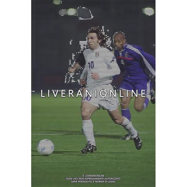 COMO,16-04-02 DFP/MARCO LUSSOSO ITALIA- FRANCIA UNDER 21 (AMICHEVOLE) NELLA FOTO: PIRLO ANDREA AG DFP-AG ALDO LIVERANI SAS