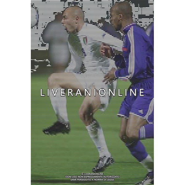 COMO,16-04-02 DFP/MARCO LUSSOSO ITALIA- FRANCIA UNDER 21 (AMICHEVOLE) NELLA FOTO: MACCARONE MASSIMO AG DFP-AG ALDO LIVERANI SAS