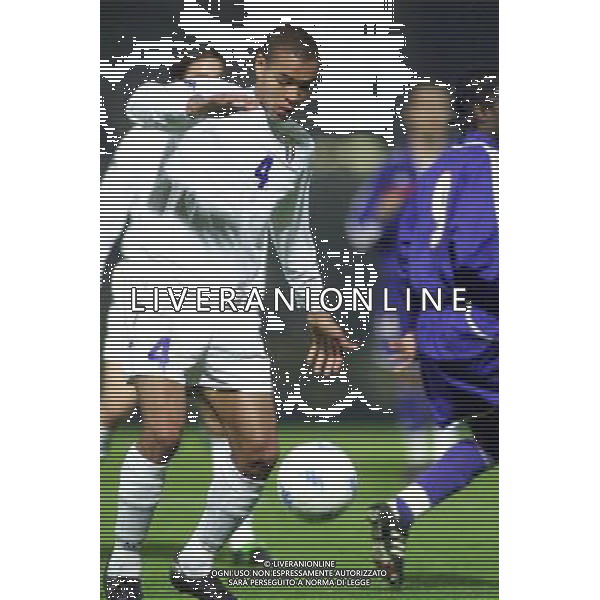 COMO,16-04-02 DFP/MARCO LUSSOSO ITALIA- FRANCIA UNDER 21 (AMICHEVOLE) NELLA FOTO: FERRARI MATTEO AG DFP-AG ALDO LIVERANI SAS