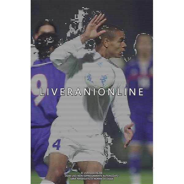 COMO,16-04-02 DFP/MARCO LUSSOSO ITALIA- FRANCIA UNDER 21 (AMICHEVOLE) NELLA FOTO: FERRARI MATTEO AG DFP-AG ALDO LIVERANI SAS