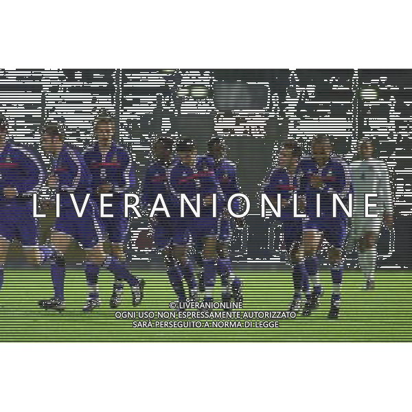 COMO,16-04-02 DFP/MARCO LUSSOSO ITALIA- FRANCIA UNDER 21 (AMICHEVOLE) NELLA FOTO: ESULTANZA FRANCIA AG DFP-AG ALDO LIVERANI SAS