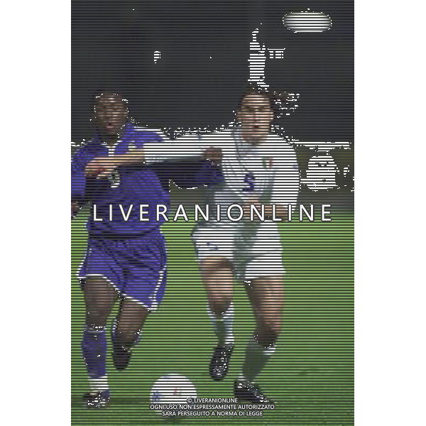 COMO,16-04-02 DFP/MARCO LUSSOSO ITALIA- FRANCIA UNDER 21 (AMICHEVOLE) NELLA FOTO: CANNAVARO PAOLO AG DFP-AG ALDO LIVERANI SAS