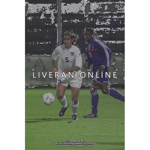 COMO,16-04-02 DFP/MARCO LUSSOSO ITALIA- FRANCIA UNDER 21 (AMICHEVOLE) NELLA FOTO: CANNAVARO PAOLO AG DFP-AG ALDO LIVERANI SAS