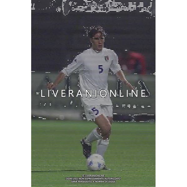 COMO,16-04-02 DFP/MARCO LUSSOSO ITALIA- FRANCIA UNDER 21 (AMICHEVOLE) NELLA FOTO: CANNAVARO PAOLO AG DFP-AG ALDO LIVERANI SAS