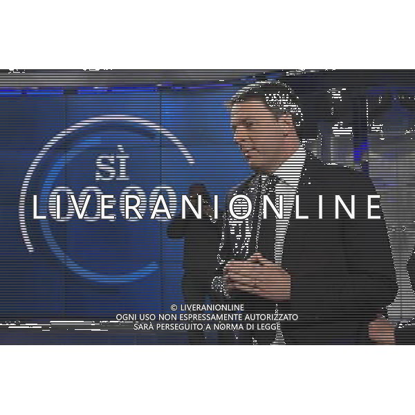Matteo Renzi ospite della trasmissione TV \' Porta a Porta \' Roma - 30.11.2016 - Studi Rai Teulada - nella foto: Matteo Renzi /Ph. Corradetti-Ag. Aldo Liverani sas